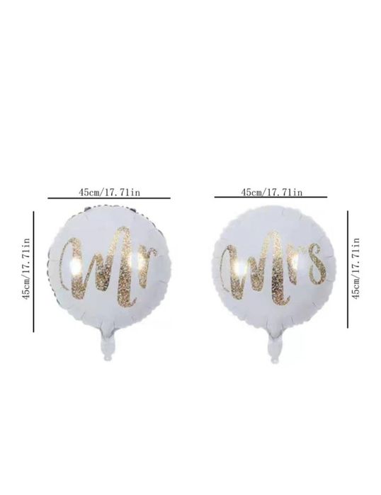 2 balony ślub, rocznica ślubu