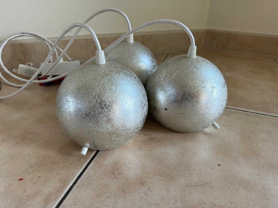 Lampa wisząca Momo mat opal/srebro