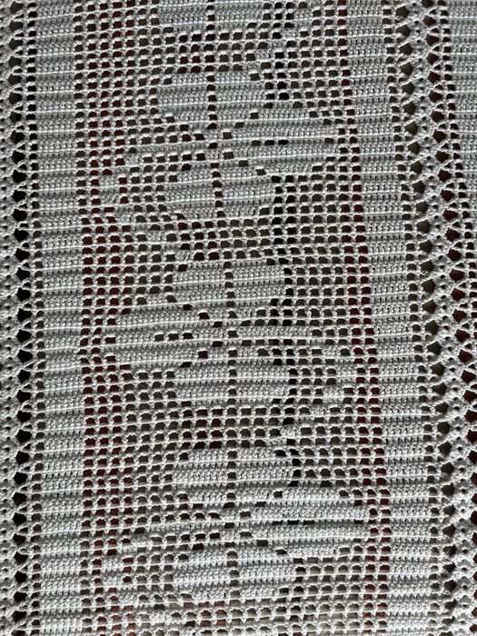 Colcha croché motivo folhas