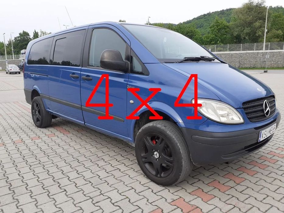 Mercedes-Benz Vito Vito 4x4, hak 2,5 tony pełna opcja, jak kamper multivan