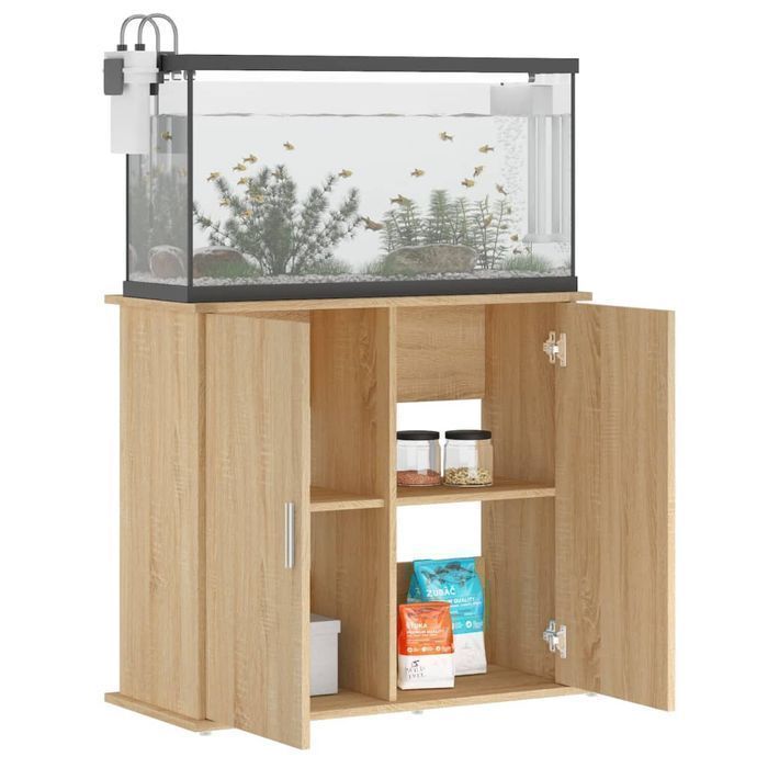 vidaXL Szafka pod akwarium, dąb sonoma, 81x36x73 cm
