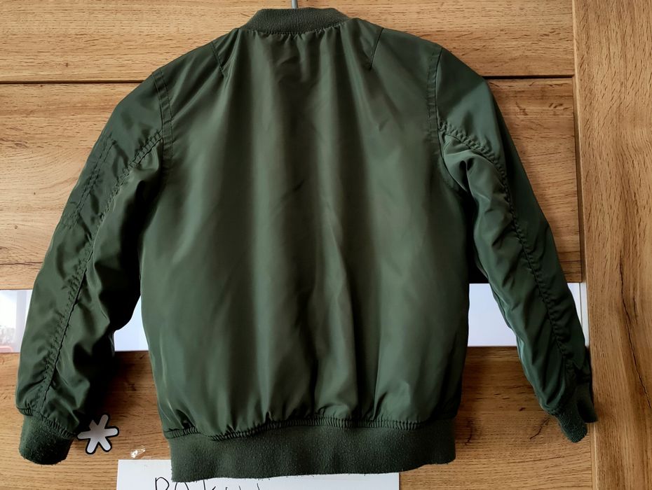 Kurtka bomberka H&M 110/116 khaki chłopiec