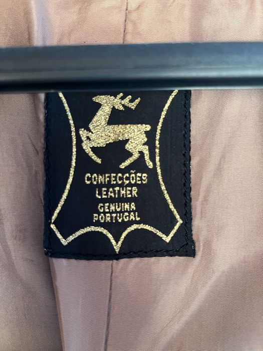 Casaco pele genuína - cor camel