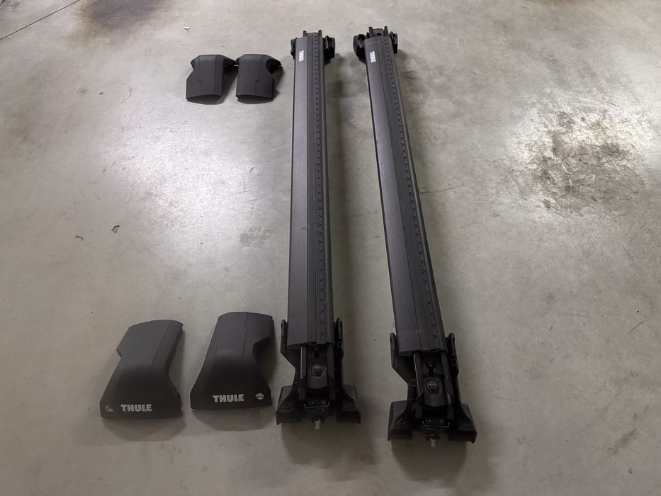 Thule WingBar Edge Black for BMW X1 F48 (fits some other BMWs too): Complete set: 2x 95 cm roof bar 721400, 720600, 186007