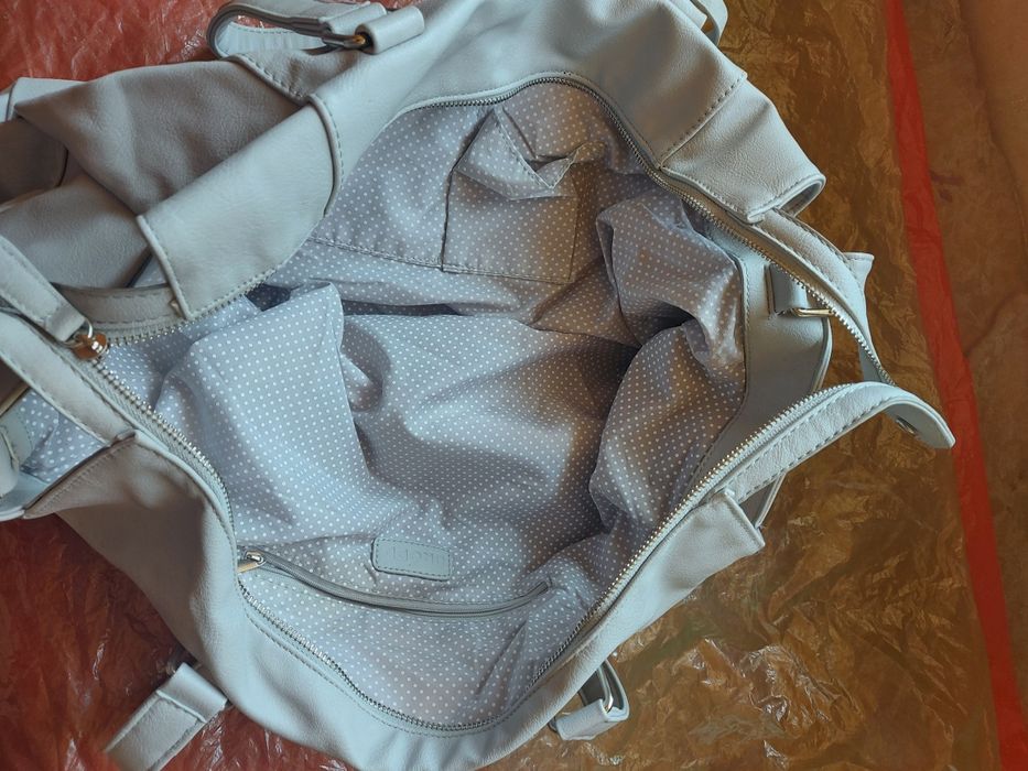 Torba duża na ramię biała damska firma CROPP