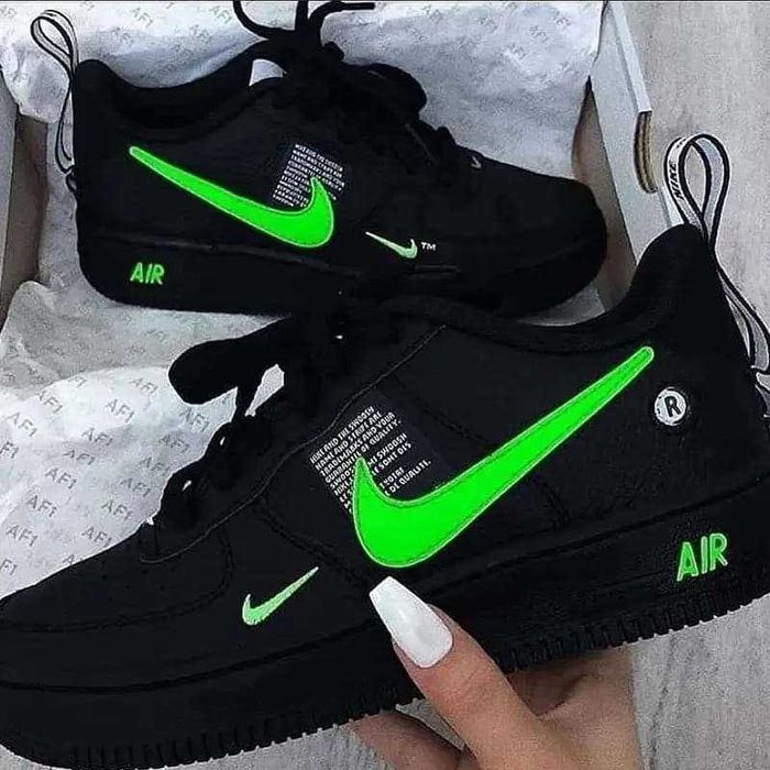 Ténis Nike Air force todos brancos unisexo
