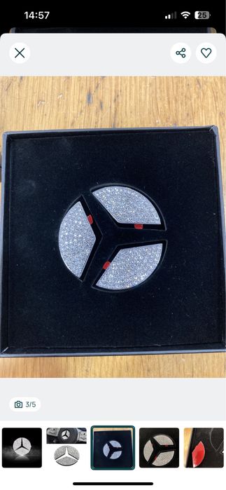 Logotipo volante carro Mercedes - Novo