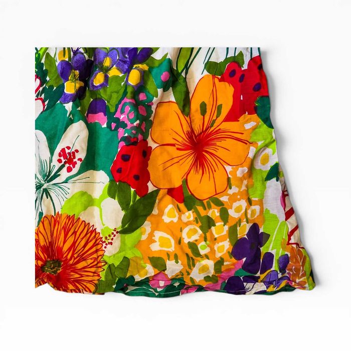 Vestido MNG by Mango Floral Algodão com Croché – Tam.: L