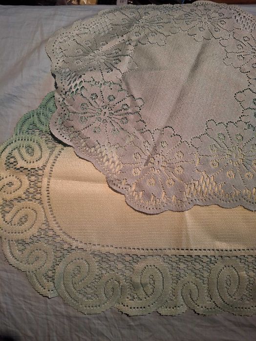 serwetki zielone zestaw 2szt 37cm + 47x29cm
