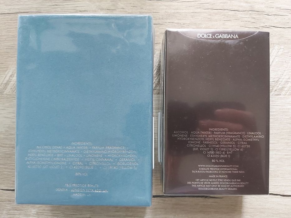 D&G Light Blue pour Homme EDT 125 ml/D&G The One for Men EDT 100 ml