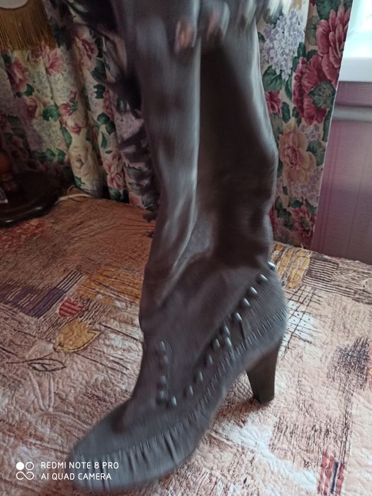 Замшеві сапожки утеплені