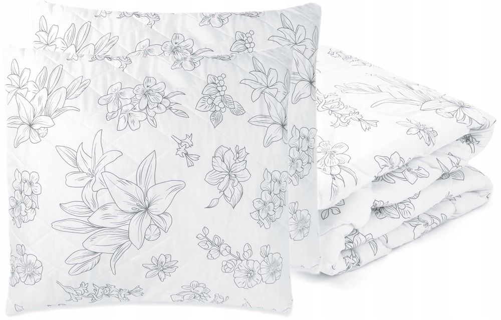 Kołdra całoroczna poduszki 220x200 komplet zestaw