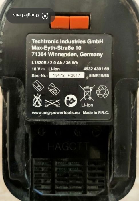 Ładowara akumulatorowa AEG BL1218 + bateria 2.0 Ah 18V