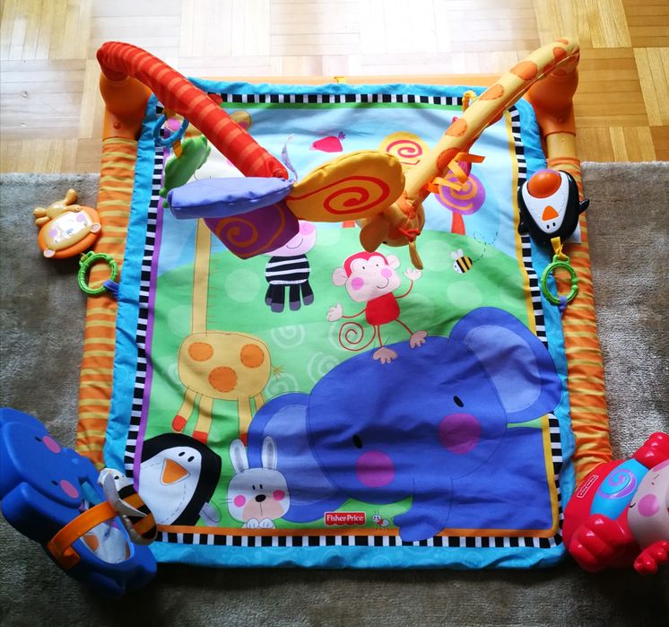 Mata edukacyjna do zabawy dla niemowląt, dzieci Fisher Prince