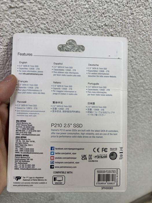 Новый SSD диск SATA 3 6 gb/s 1 TB!