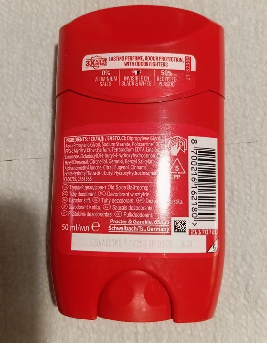 Old Spice Whitewater Dezodorant w sztyfcie dla mężczyzn 50ml. 16 szt.