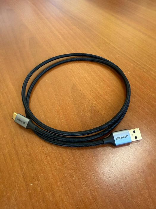Cabo Ugreen USB-A 3.0 5 Gbps tipo C 3A 1 metro