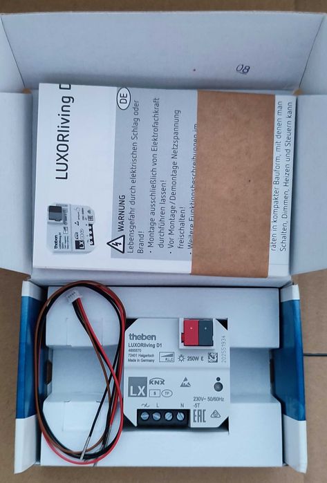 Theben LUXORliving D1 – Módulo KNX / Dimmer Novo