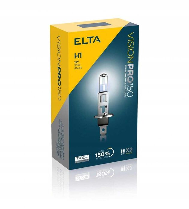Żarówki H1 12V 55W +150% więcej światła