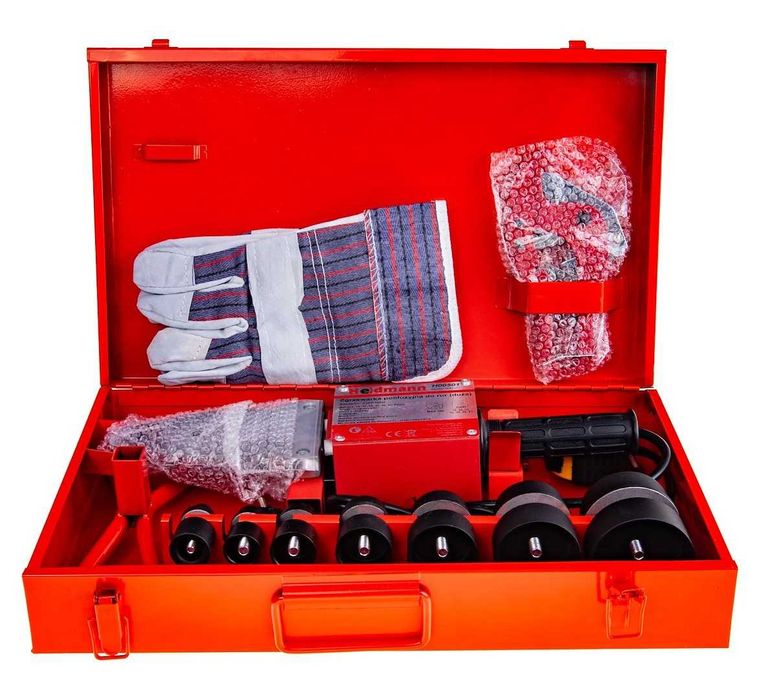 Zgrzewarka do zgrzewania rur PP PCV 2700W matryce 16-63mm + walizka