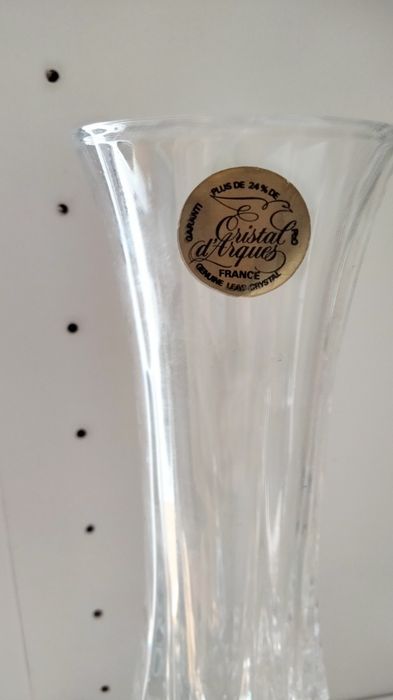 Vaso, Cristal d'Arques, em caixa original