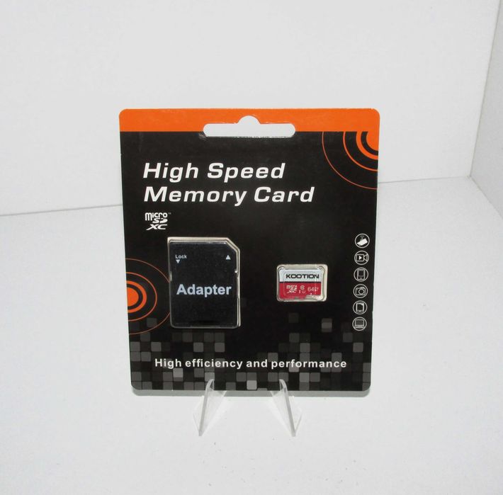 MicroSDXC Kootion High Efficiency 64GB UHS-I U1 V10 A1