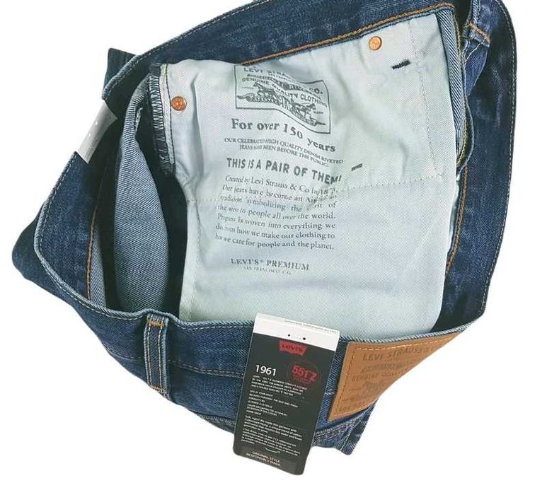 Męskie jeansy Levi's 551z Authentic Straight nowe oryg. Levisy W36/L34