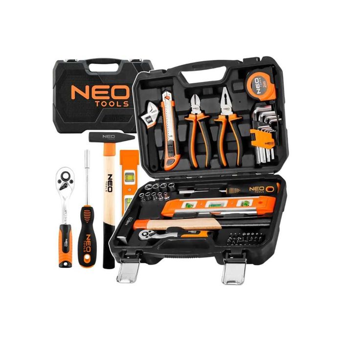 Zestaw Narzędzi Uniwersalny 60 el. Klucze Nasadowe Walizka NEO TOOLS