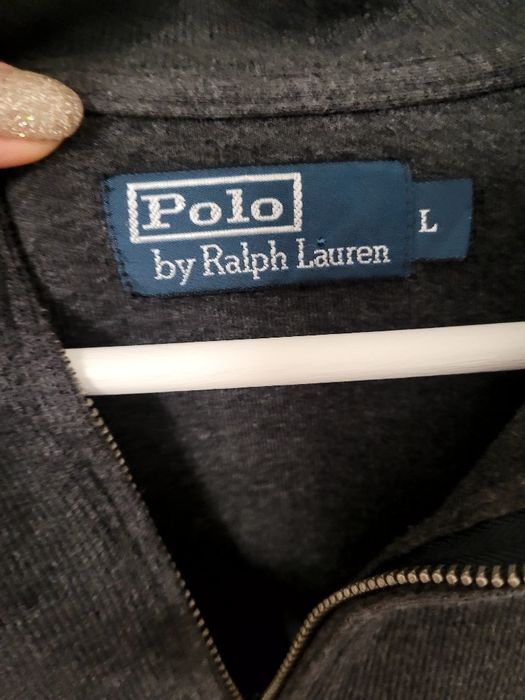 Szary ciepły swetr z golfem Ralph Lauren, rozm.L.