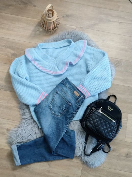 Spodnie damskie jeansy XL pull &bear