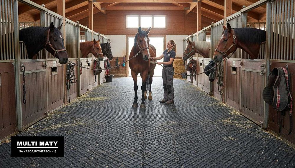 Mata Drenażowa konie boks padok wybieg karuzela myjka ujeżdżalnia