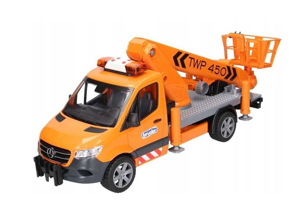 NOWY Bruder 02679 Pojazd Mercedes Benz Sprinter z podnośnikiem koszowym