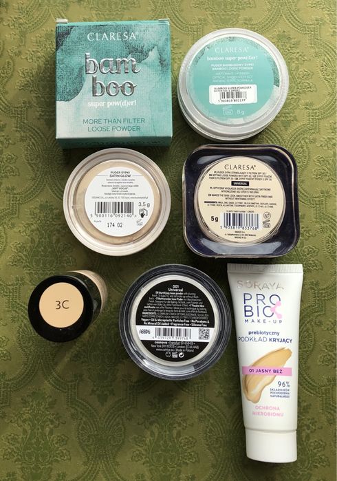 Cienie Guerlain YSL podkład IsaDora puder Claresa Catrice AA Wings