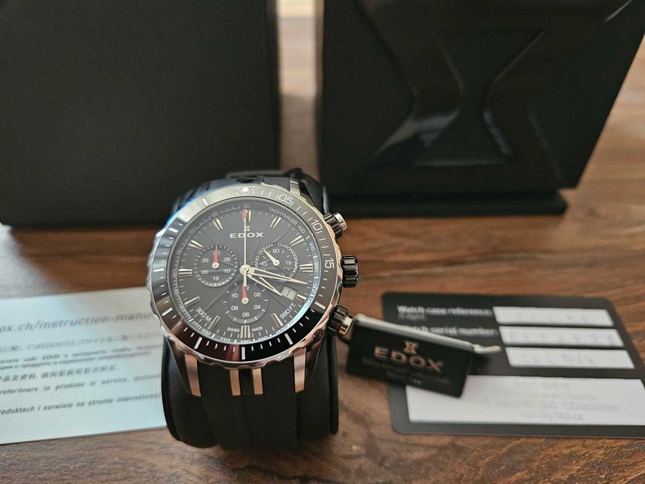 Zegarek EDOX Grand Ocean Chronograph 10248-357N-NIN +  Gratis