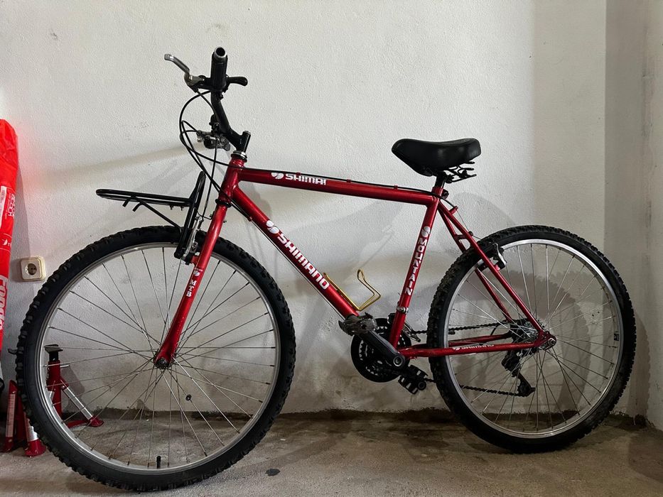 Bicicleta Shimano vermelha 27”