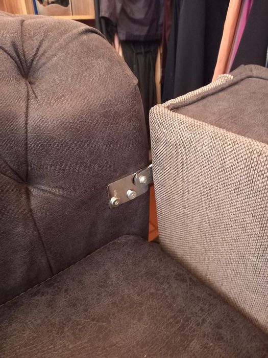 SOFA CAMA TECIDO CINZA