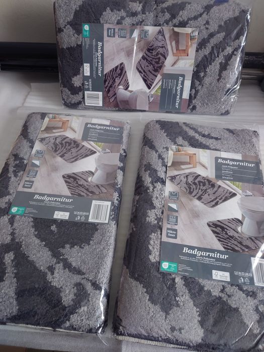 Komplet 2 dywaników do łazienki pod Kibelek WC Miękkie z mikrofibry