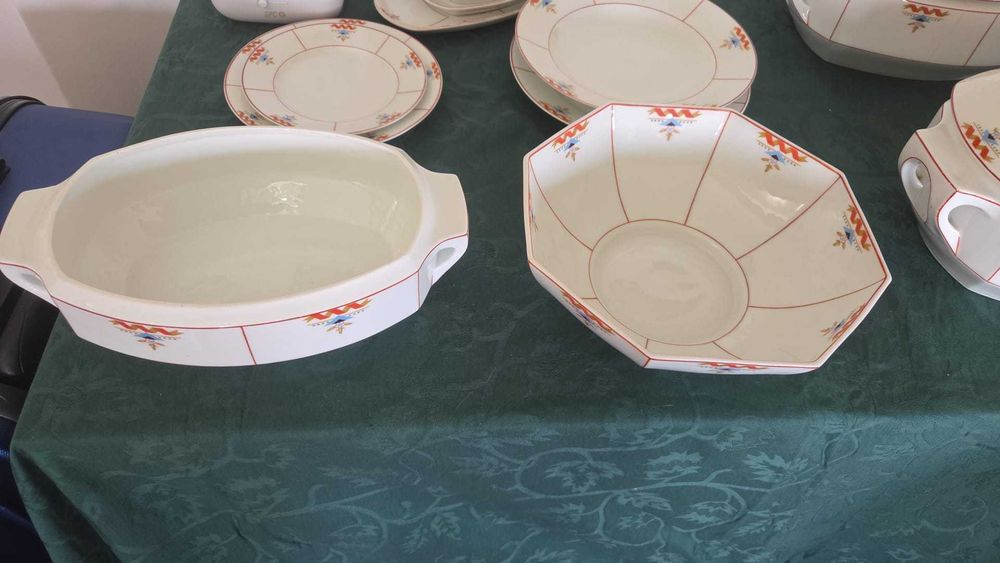 Serviço Jantar Antigo S.P. Coimbra (Anos 20/30) - Arte Déco (Peças Avulsas)
