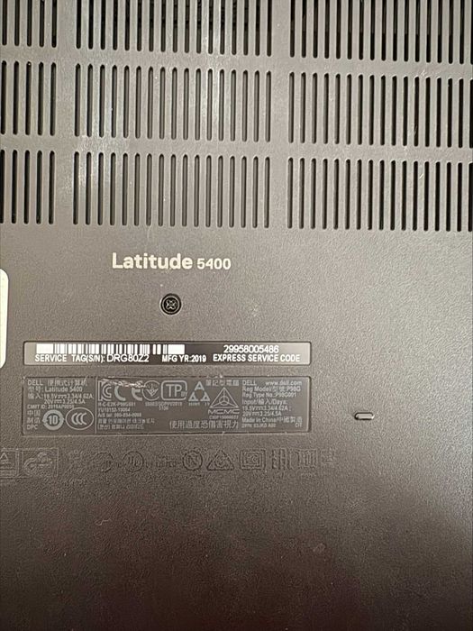 Laptop Dell latitude 5400