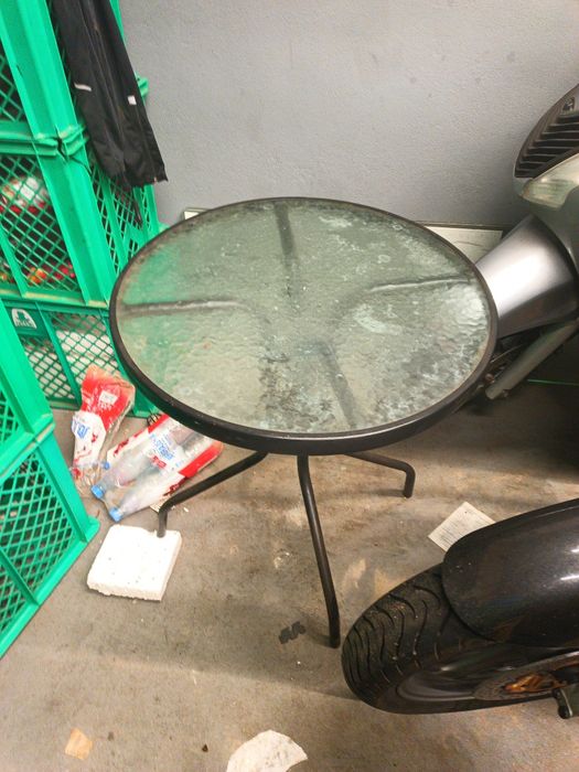 Stolik ogrodowy szklany