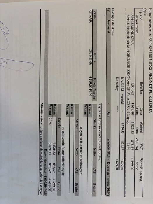 MacBook 13 Air Apple M1