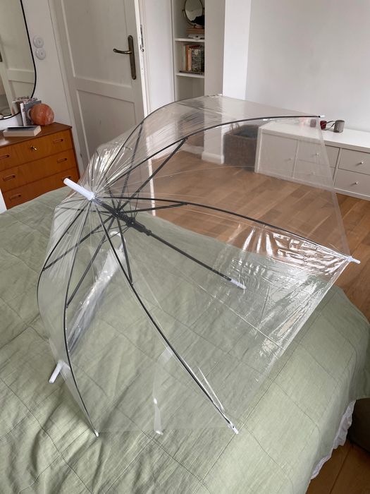 Przezroczyste parasolki japońskie ślub nowe