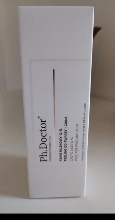 Ph doctor peeling do twarzy i ciała 12% kwas mlekowy NOWY długa data