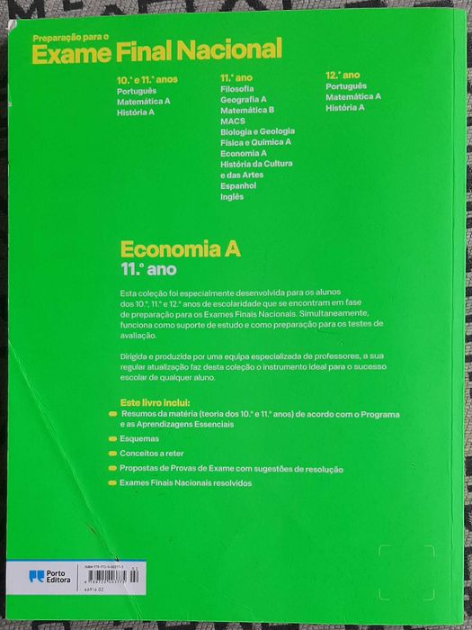 Livro exames Economia A 11º Ano