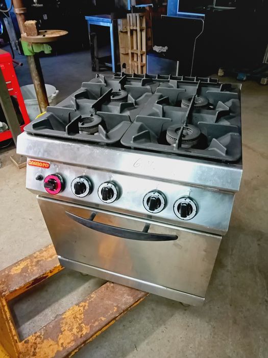 Fogão industrial a gás 4 queimadores e forno
