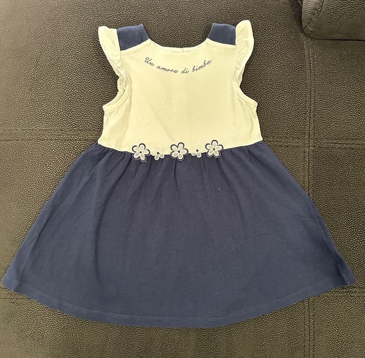 Vestido Azul/Branco Chicco (18M)