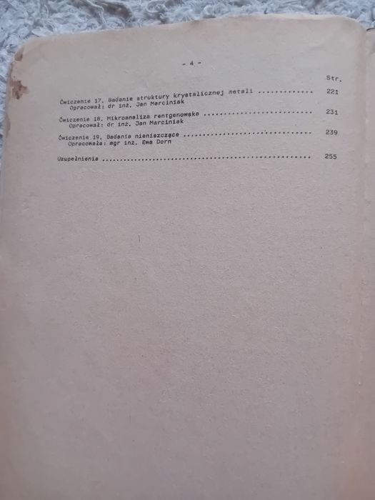 Ćwiczenia laboratoryjne z metaloznawstwa  Ł. Cieślak