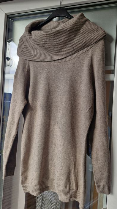 Kaszmirowy golf damski L