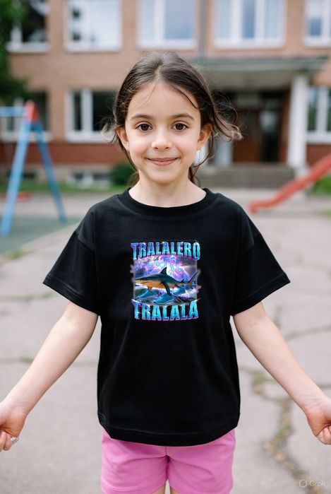 Koszulka dziecięca tralalero tralala Italian Brainrot prezent 116