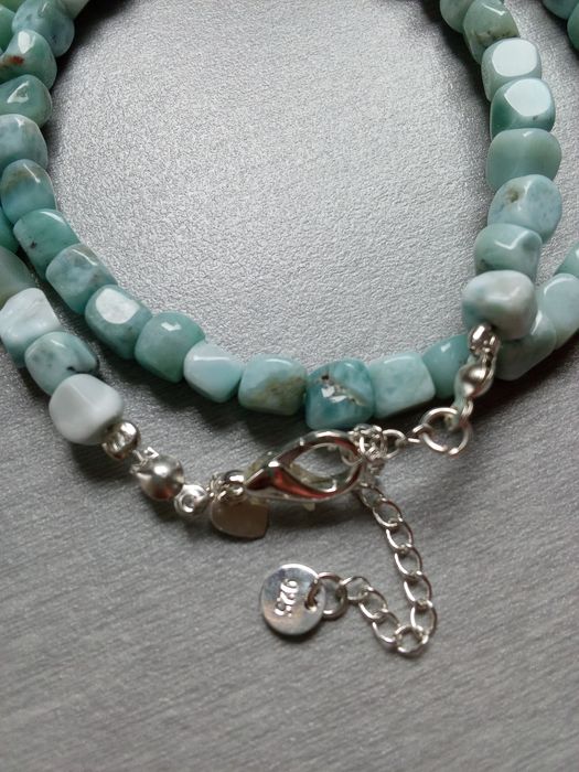 Naszyjnik z Larimarem naturalnym 5 cm